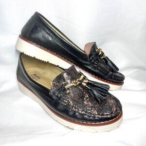 Black and Brown Tassel Loafers